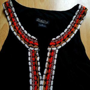 Lucky Brand Live in Love Boho Southwest Knit Top